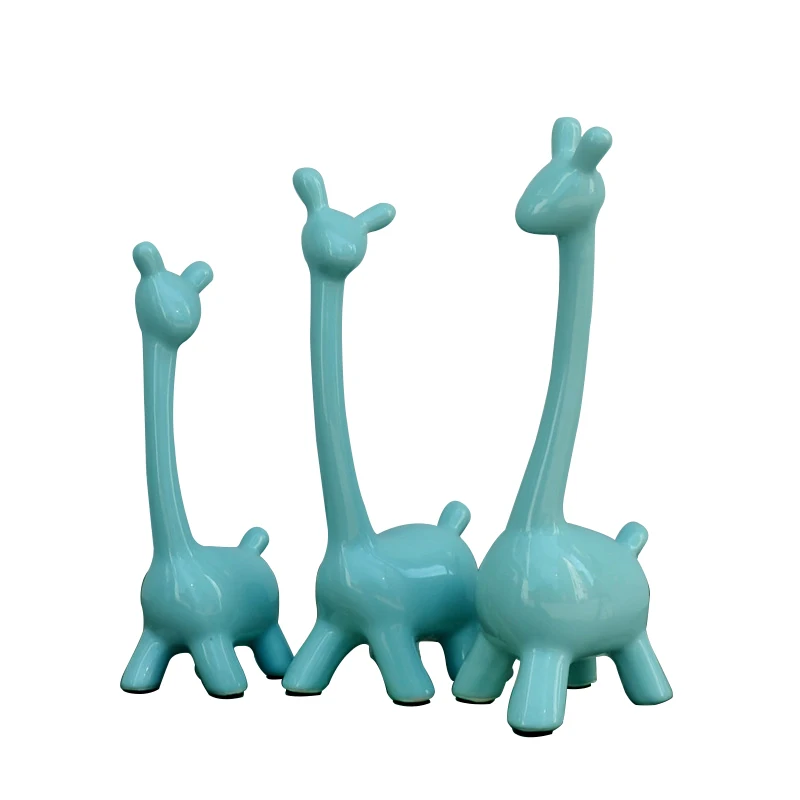 

3Pcs Household Decoration Resin Figurine Deer Resin Ornament Living Room Desktop Craft Home Decor Miniature New Year Decor Craft