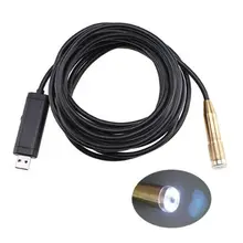 5M 4LED Endoscope Waterproof Borescope Snake Inspection Camera USB Video Camera