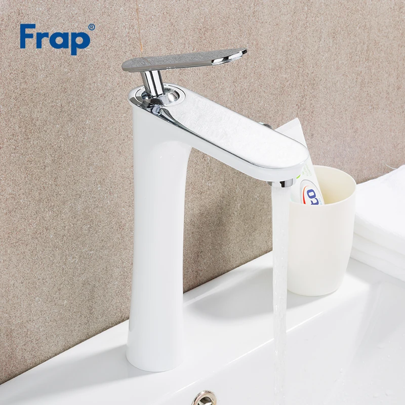 FRAP الكروم الأبيض شلال حمام صنبور حوض صنبور بالوعة صنبور Torneira الغرور سفينة خلاط صنبور الباردة الماء الساخن Y10133