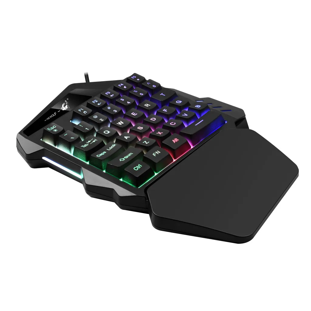 Проводной 35-ключ Esport игровая клавиатура с светодиодный проводной подсветки Gaming Keyboard Gamer клавиатура