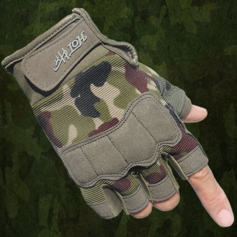 mens Military Gloves fingerless Tactical Fitness Gloves Mens Army