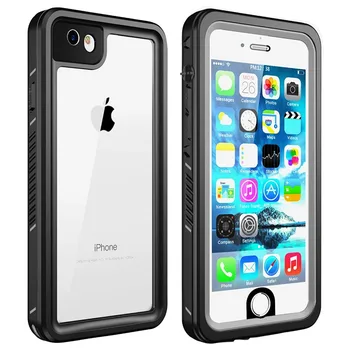 

For iPhone6/6s Waterproof case life water Shock Dirt Snow Proof Protection for iPhone7 8 With Touch ID Case Cover Transparent