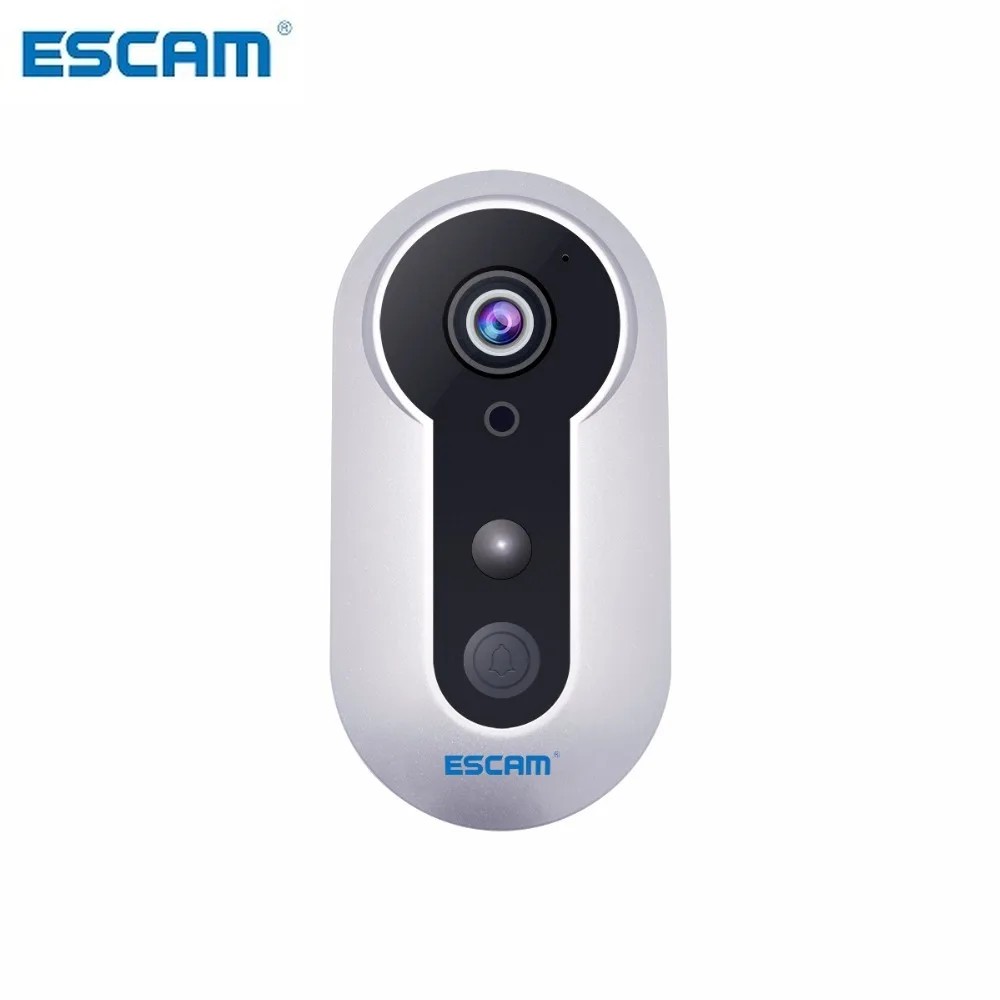 

ESCAM Doorbell QF220 1280x960 High Resolution Built In 3000MAH Battery Infrared Wireless Smart Doorbell 960P P2P IP Camera
