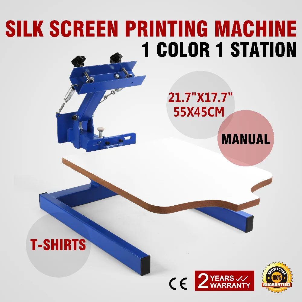 1 Цвет 1 Станция шелкография печатная машина 1-1 пресс DIY футболка печать