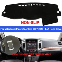 TAIJS приборной панели автомобиля крышка силиконовый нескользящий для Mitsubishi Pajero Montero 2007-2013 Ковер Анти-УФ анти-скольжения