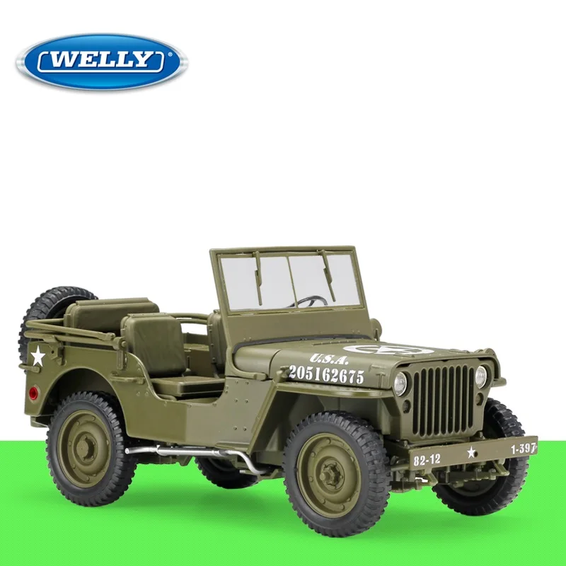 

1:18 Welly Jeep Willys MB Alloy Diecast Model Car
