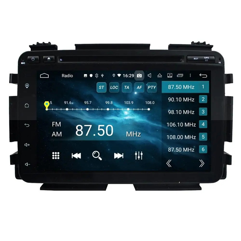 Android 9,0 Восьмиядерный 2 din " автомобильный DVD gps для Honda vezel HRV HR-V RSD радио 4 Гб ram Bluetooth wifi 32 Гб rom