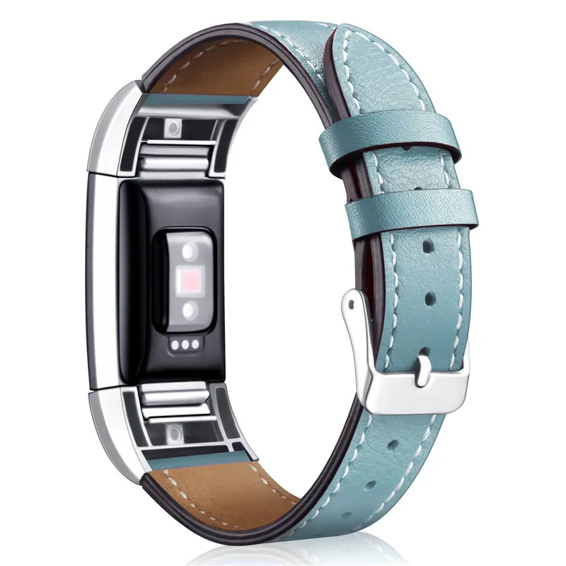 Замена Fitbit Charge 2 полосы кожаный ремешок сменный Смарт фитнес-часы с нержавеющей рамкой для зарядки 2