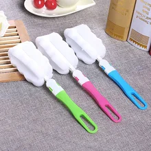 Детская Бутылочка губка щетка с длинной ручкой Кормление новорожденных щетка для молочных бутылок JUL9_17