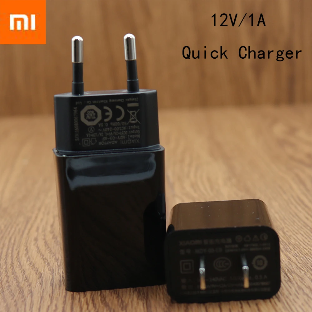 

XIAOMI QC3.0 Fast Charger Adapter 12V/1A,EU/US Plug Home Charger For Mi A1 5 5s plus 5X 6 Note 2 3,Redmi 4 4A 4X 5 5A