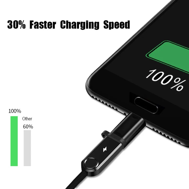 Type C To Micro USB Adaptores Phone Converters Type-C Female To Micro USB Male 2A Fast Charging With keychain Support Drop Ship (6)