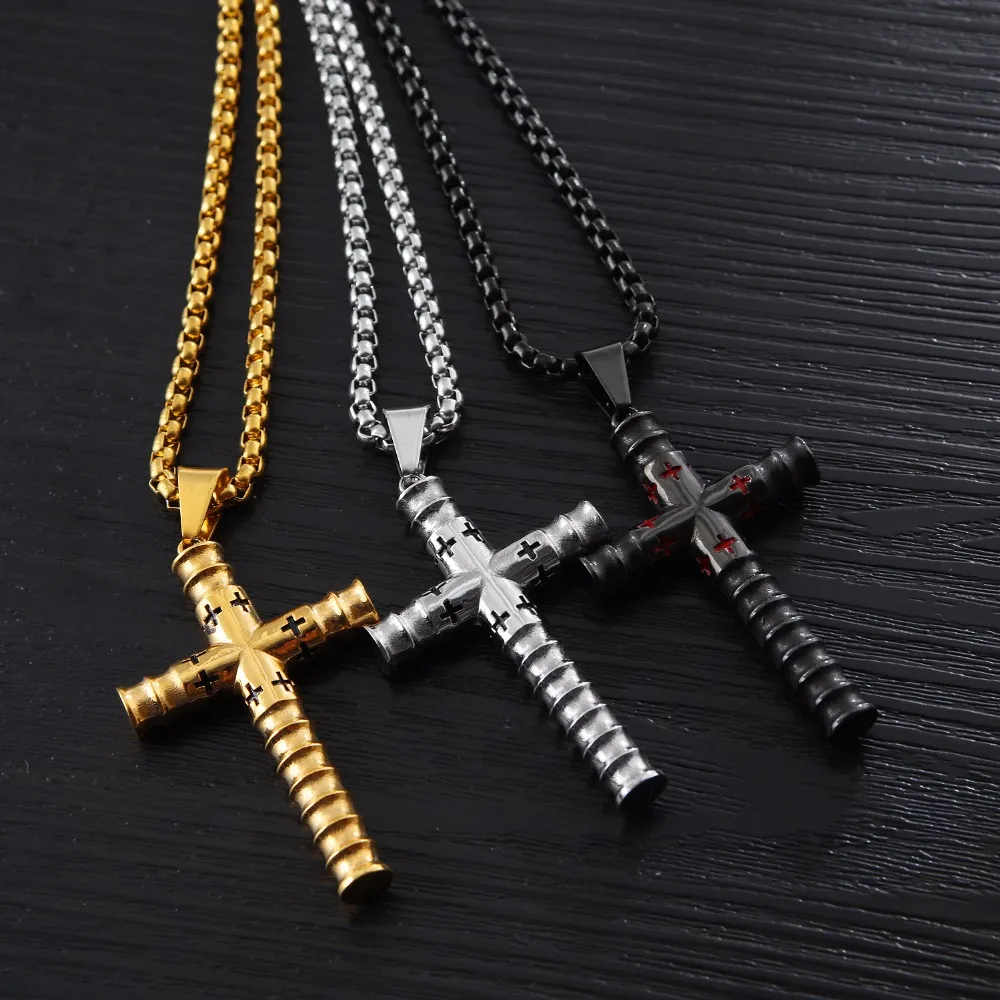 Fashion Personality New Tops Stainless Steel Classic Cool Cross