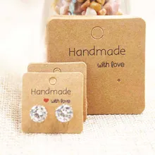 Mulit size DIY handmade jewelry earring packing card cute stud/drop earring display card 100pcs per lot