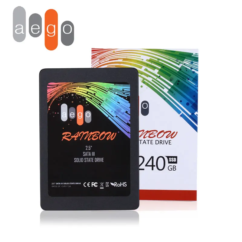 AEGO Interne SSD 240GB Festplatte SSD SATAIII 25 Zoll Solid State Drive High Speed Bis zu 550 MB/s