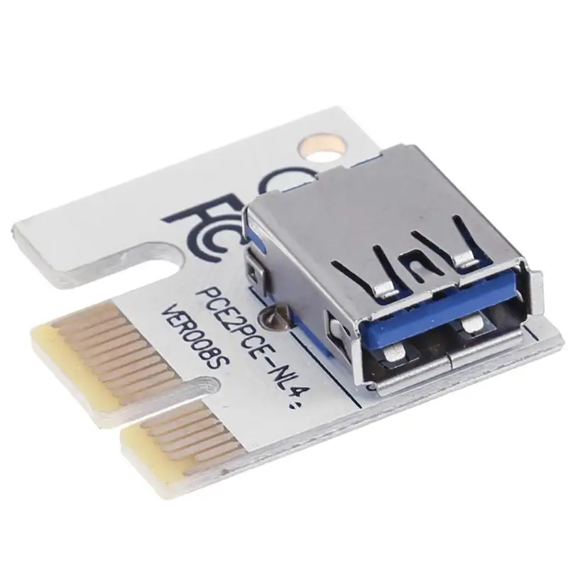 M.2 NGFF to PCI-E X16 Slot PCI Express Graphic Extender Riser Card With USB3.0 Cable 58cm For ETH BTC Mining Card M.2 NGFF to PCI-E X16 Slot PCI Express Graphic Extender Riser Card With USB3.0 Cable 58cm For ETH BTC Mining Card