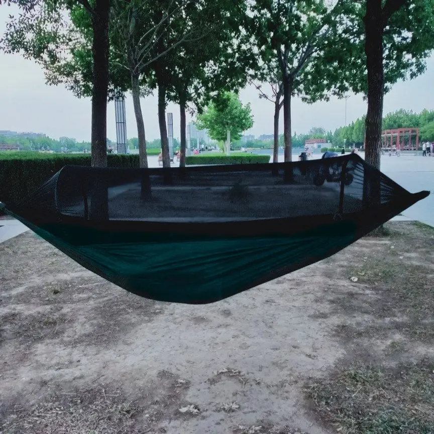 Outdoor Mosquito Net Parachute Hammock Portable Camping Hanging Sleeping Bed High Strength Sleeping Swing 270x140cm