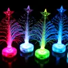 Beautiful Hot Colored Fiber Optic Colorful Slow Flash LED Light-up Fiber Color Mini Christmas Tree with Top Star Battery Powered ► Photo 1/6