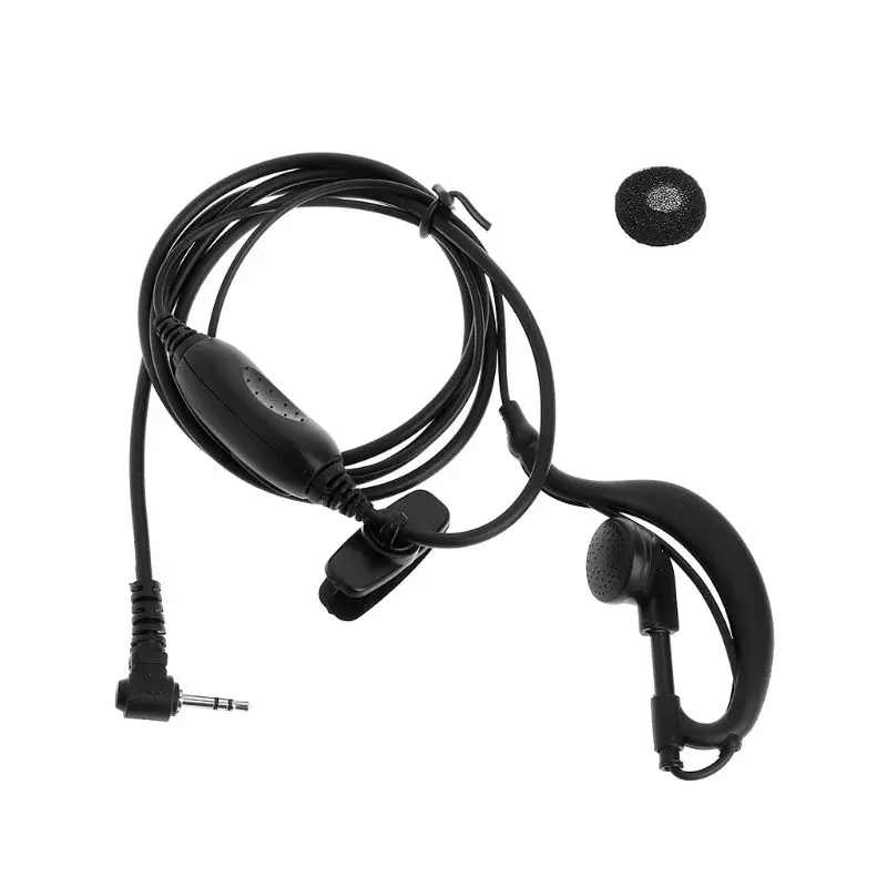 Headset 1 Pin 2.5mm G Shape Earpiece Mic Two Way Radio Walkie