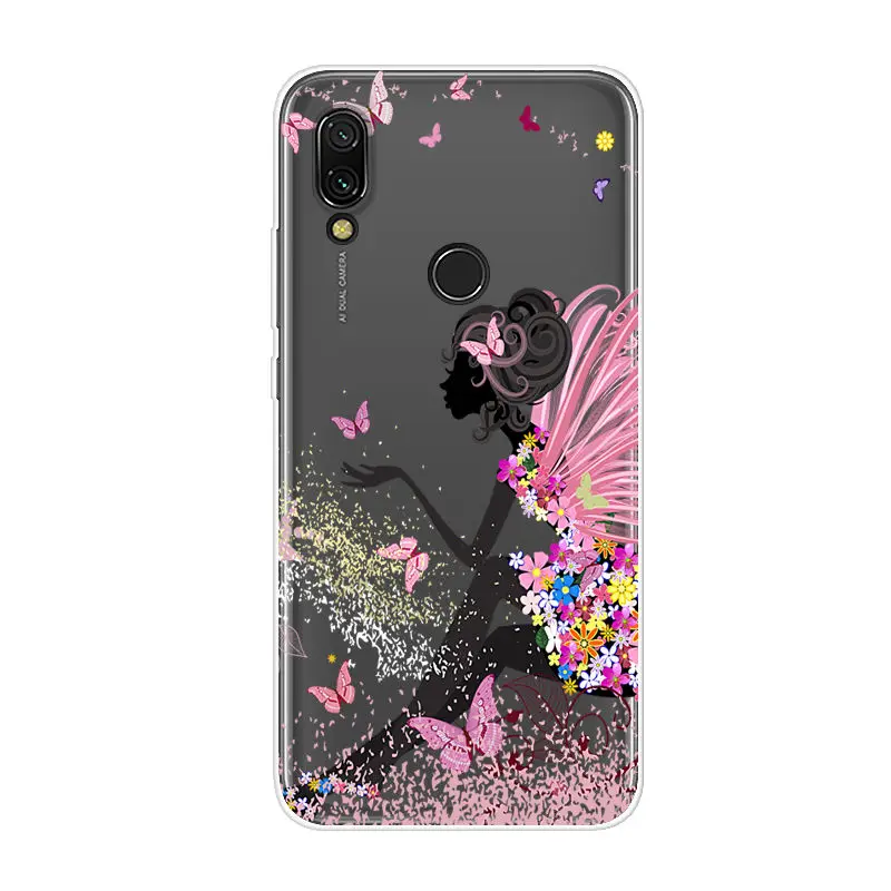 Чехол Redmi7 для Xiaomi Redmi 7 силиконовый мягкий чехол из ТПУ телефона задняя крышка 6 26