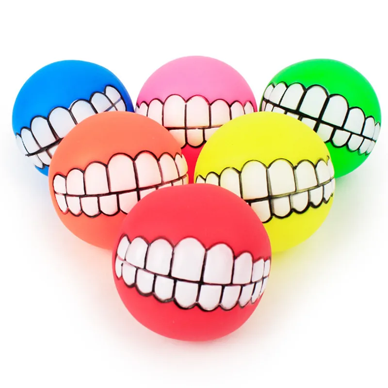 Rubber Ball Teeth Toy for Cat Dog (2)
