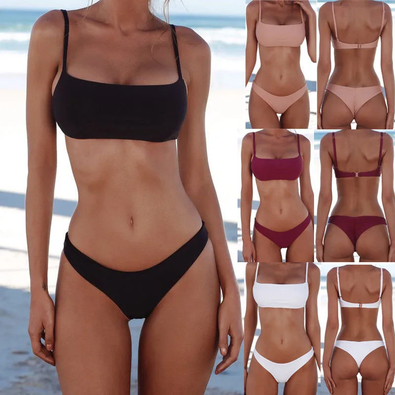 2018 Hot Low Waist Bikini Push Up Swimwear Female Bathing Suit Set Women Brazilian Bikini Thong Swimsuit Swimming Suit For Women 2018 Hot Low Waist Bikini Push Up Swimwear Female Bathing Suit Set Women Brazilian Bikini Thong Swimsuit Swimming Suit For Women