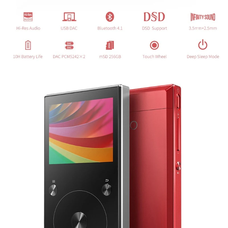 Портативный аудиопроигрыватель FIIO X3 Mark III Hi Res сбалансированный Bluetooth 4 1 DSD DAC MP3