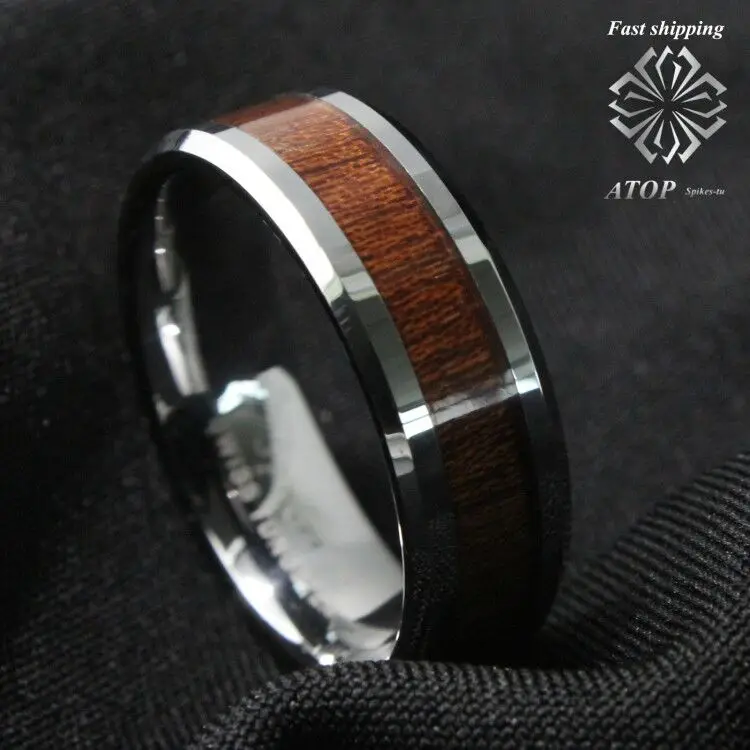 Мужское кольцо из карбида вольфрама 8 мм|wedding band ring|mens tungsten ringsband ring |