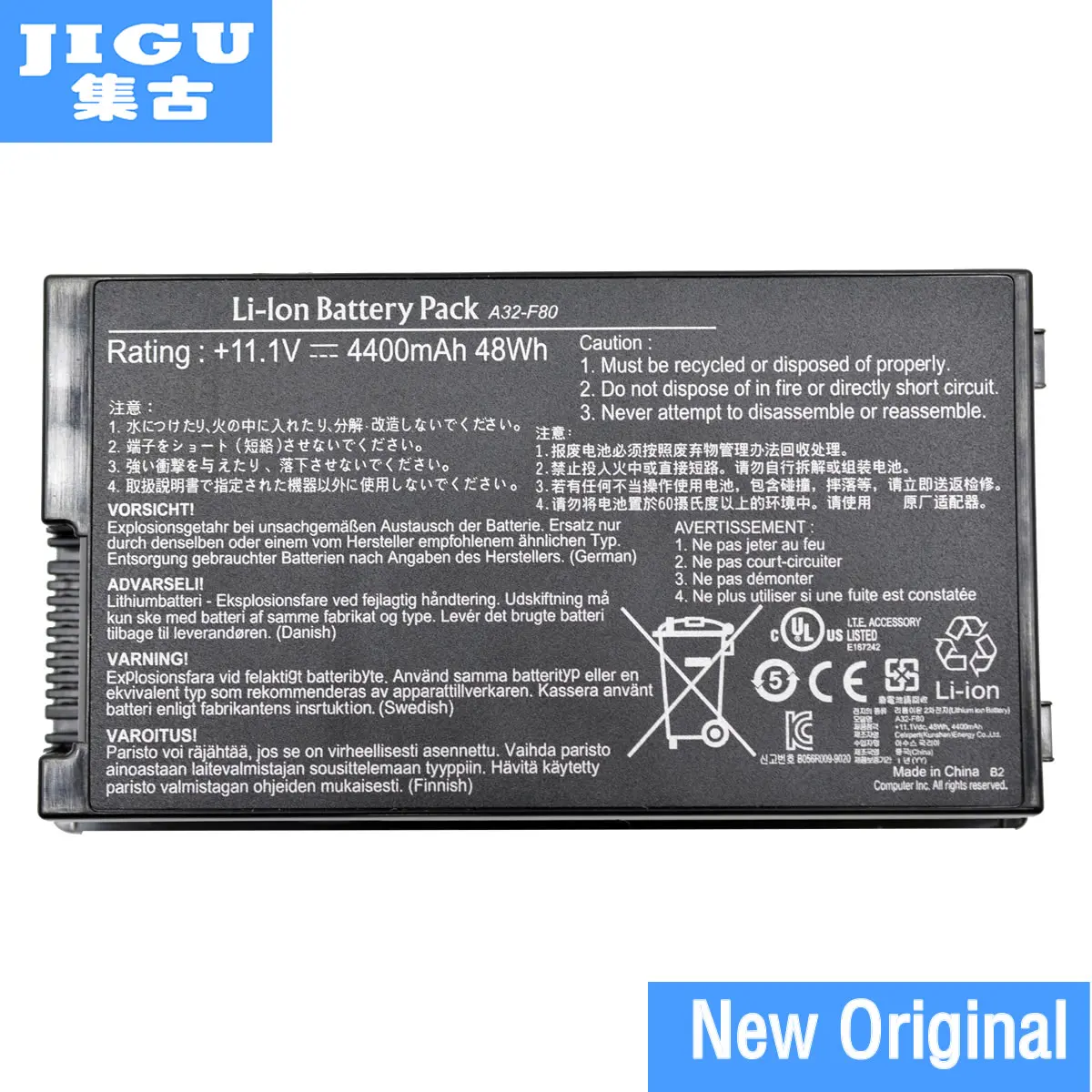 Оригинальный аккумулятор JIGU для ноутбука Asus N80 N81 X61 X61W X61S X61GX X61SL X61Z X80 X82 X83 X85 X85C X85L