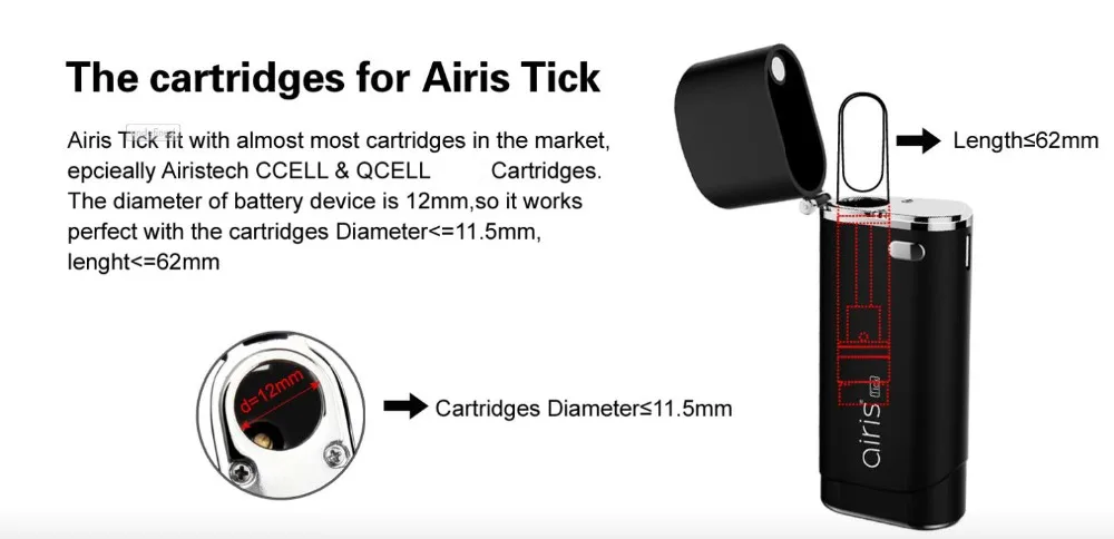 Airistech Airis Tick 650mah-8