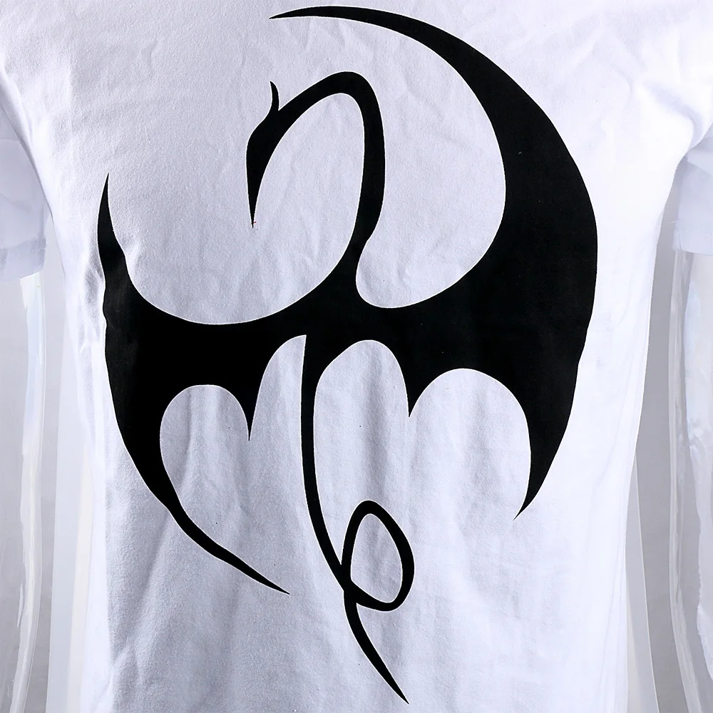 Mens Casual 2017 TV series Iron Fist Daniel Rand Superhero Cosplay Logo O-Neck Print Cotton Short Sleeve T-Shirt Tee Shirts (5)