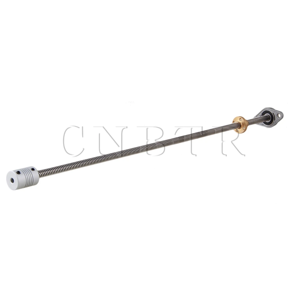 

CNBTR Vertical 400mm 8mm Lead Screw Shaft Coupling Bearing Flange Block Set
