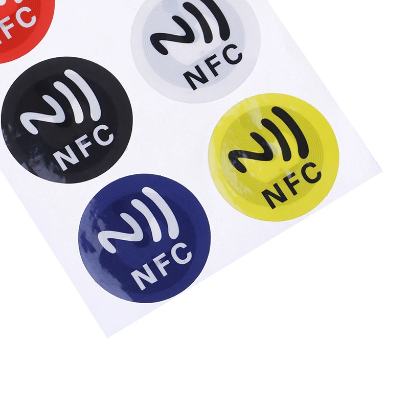 6 шт./лист NFC метки наклейка s NTAG213 NFC метки RFID клейкая этикетка наклейка универсальные этикетки Ntag213 RFID бирка для всех NFC телефонов