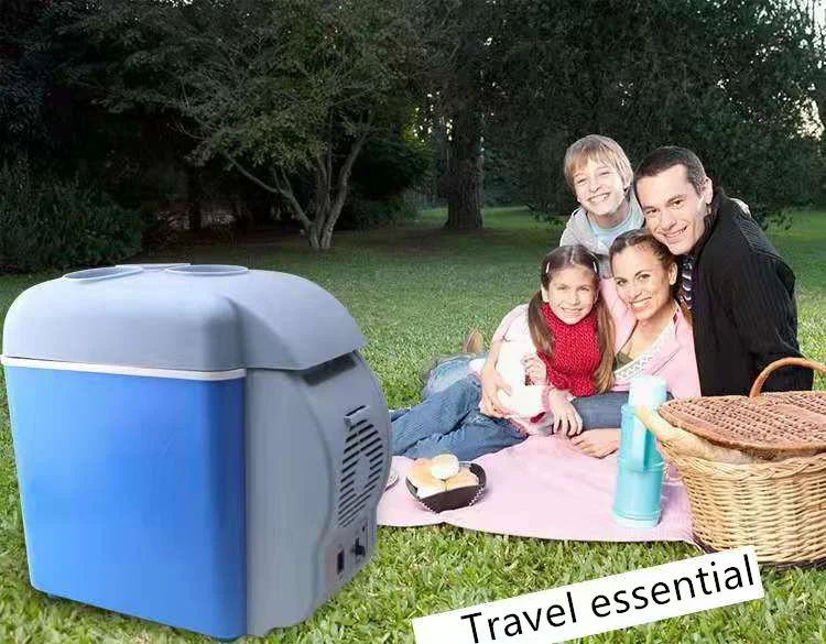 

12V 7.5L Mini Portable Car Refrigerator Summer Cool Artifact Electric Refrigerator Hot and Cold Dual-Use Freezer For Car Office