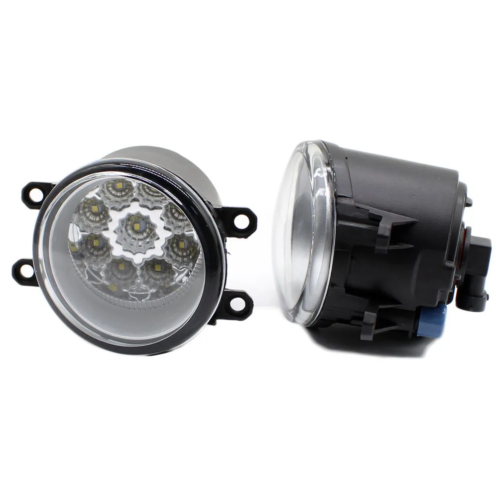 2pcs Car Styling Round Front Bumper LED Fog Lights High Brightness DRL Day Driving Bulb Lamps For TOYOTA IST hatchback NCP6 | Автомобили и