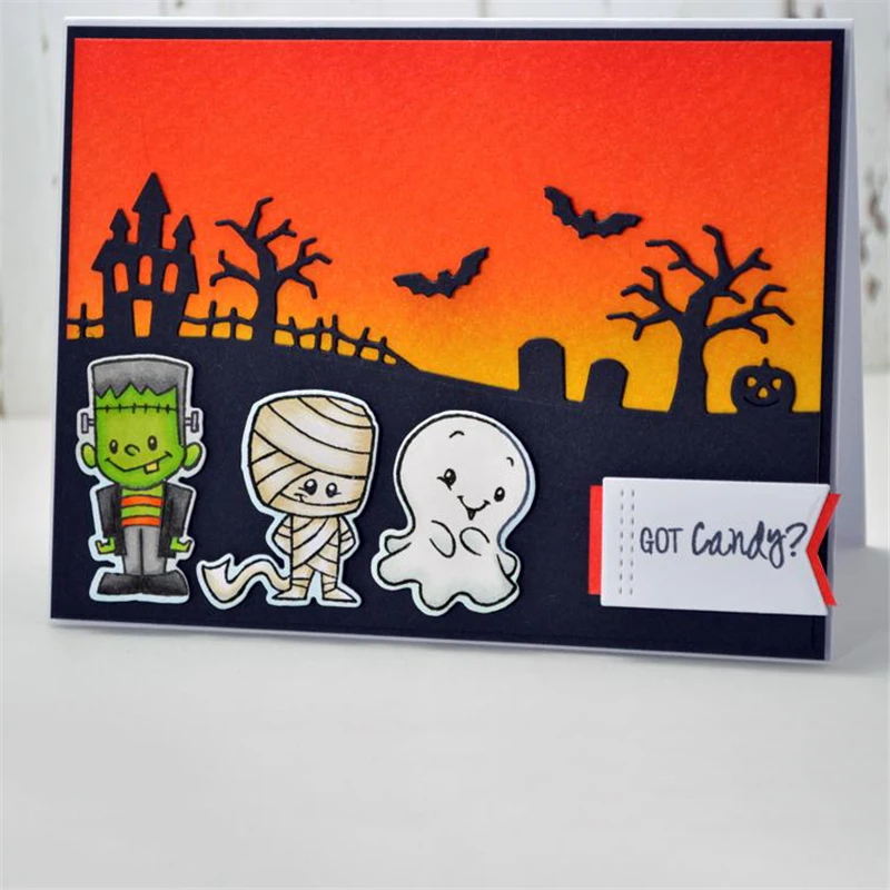 

Naifumodo DIY Halloween House Metal Cutting Dies Crafts Dies Embossing Stencil Scrapbooking Card Album