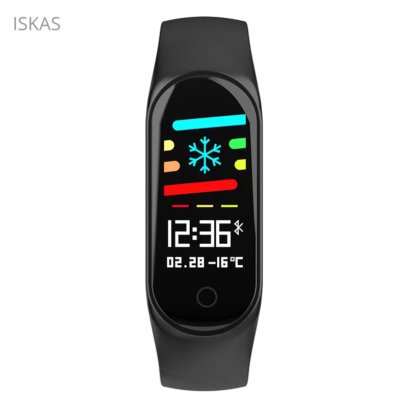 

ISKAS Pulsera Inteligente Hombre Measurement Call Reminder Pulsera Inteligente TPU Fit Watch Sport Watch Fitness Relogios New