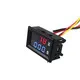 DC 0-100V 10A Digital Voltmeter Ammeter Dual Display Voltage Detector Current Meter Panel Amp Volt Gauge 0.28 Red Blue LED (4)_