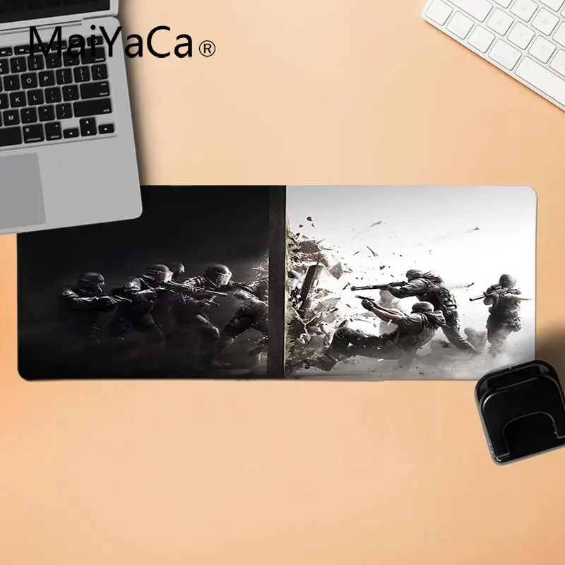 Maiyaca крутой персонализированный модный Радужный шесть клавиатуры резиновый коврик игровой коврик для мыши Настольный резиновый коврик ПК игровой коврик для мыши