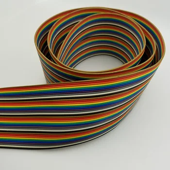 

60P NEXTRON 2651 RAINBOW COLORED ROW LINE 7 STRANDS PER SHARE OF 0.127MM TIN PLATED COPPER WIRE 60PIN LINE IDC MATCHING WIRE