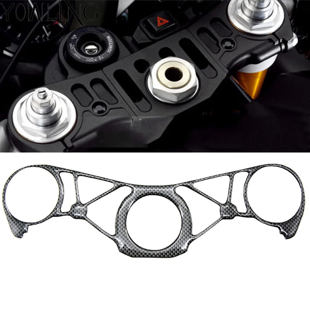 For Yamaha YZFR1 YZF R1 2009-2011 Steering Stabilizer Damper Bracket Cover Decal Sticker Pad Top Clamp Front Yoke Fork Protector front fork assy r h yamaha bf1 23103 40 00