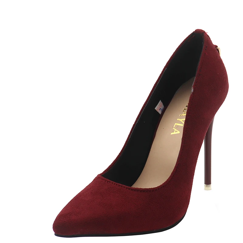 ENMAYLA Stiletto Heels Shoes Woman Plus Size 46 2017 Fashion High Heels Women Pumps Classic White Red Beige Sexy Wedding Shoes