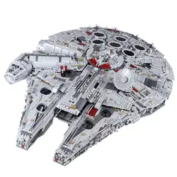 H & HXY в наличии 05132 Millennium Falcon 8445 шт. Совместимость 75192 Star Plan серии Ultimate Коллекционная модель Строительные кирпичи игрушки