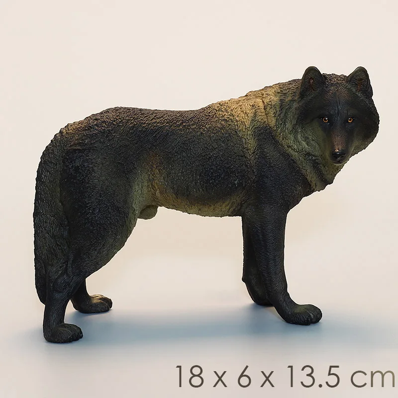 

DDWE Wild Jungle Beast Dire Wolf Simulation Animals Savage Wolves Action Figures PVC Prairie Collection Lifelike Model Kids Toys