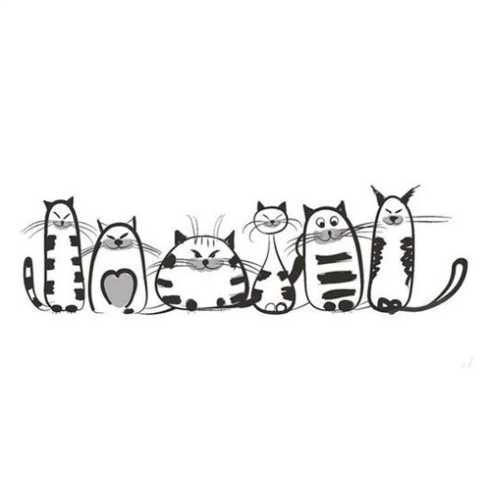 Super Cute Cat Ceramic Plate Dinner Plate Dessert Plate Appetizer Plate Salad Dish Steak Plate Service Plate for Party Kitchen Birthday Wedding Catering Meow Porcelain 7inch0