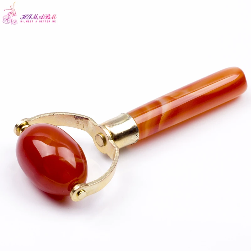 HIMABM 1 Piece Red Natural Polished Agate Carnelian Jade Facial Slimming Massager Wand Sticks Jade Roller Face-lift Beauty Tool HIMABM 1 Piece Red Natural Polished Agate Carnelian Jade Facial Slimming Massager Wand Sticks Jade Roller Face-lift Beauty Tool