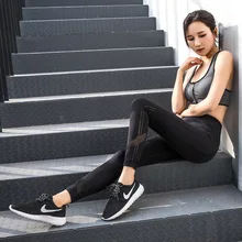Новинка, дышащие штаны для фитнеса женские штаны с высокой талией