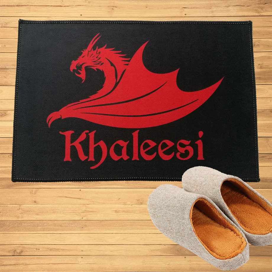 

Khaleesi Queen Daenerys Targaryen Dragon Game of Thrones Doormat Hallway Doorway Bathroom Bedroom Kitchen Rugs Floor Mats Carpet