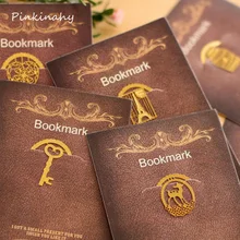 5 штук в партии Творческий Кружево металла Закладки Творческий мини мультфильм животных Сердце олень клетка башня полая каваи Книга маркеры подарок