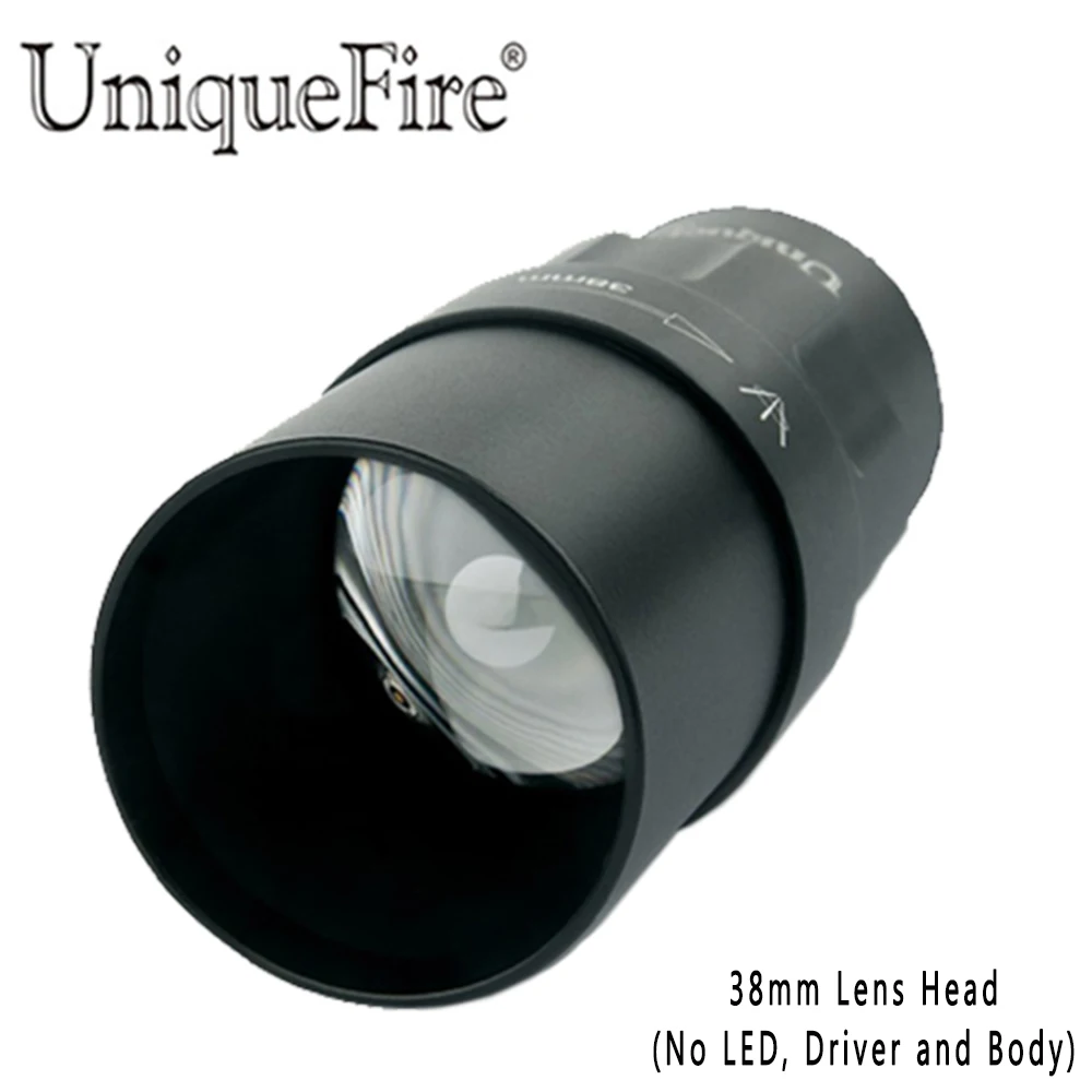 

UniqueFire General 38mm Convex Lens Torch's Head Changeable Head (NO LED and Driver) for UF 1605 XML/XRE/850NM/940NM Flashlight