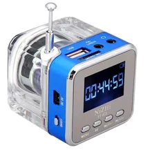 VOBERRY 3 Вт продукт портативный мини-динамик USB MicroSD карта FM радио ЖК-дисплей динамик музыка MP3 плеер